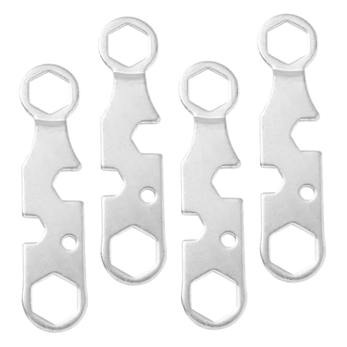 ifundom 4pcs Multifunction Skate Tool Small Wrench for Skateboard and Roller Skate Repairs Spanner for Axle Nuts and Truck Assembly Essential Accessories for Skaters