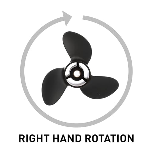 Image of Quicksilver Black Diamond 3-Blade Aluminum Propeller for Mercury and MerCruiser Engines