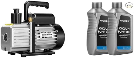 Bomba de vacío VIVOHOME 3.5 CFM 1/4 HP 110V kit 2 unidades miniatura 1
