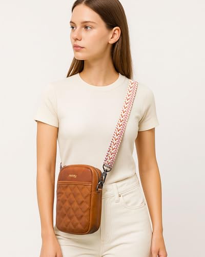 Image of Alldaily Small Crossbody Bag for Women Vegan Leather Phone Purse with Card Slots