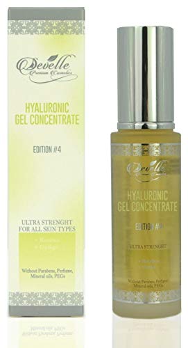 Hyaluronsäure Gel mit Rooibos und Ginko - 50 ml Hyaluron Serum Edition 4 Anti Aging Hyaloron Booster Anti Falten Gesichtspflege Made in Germany