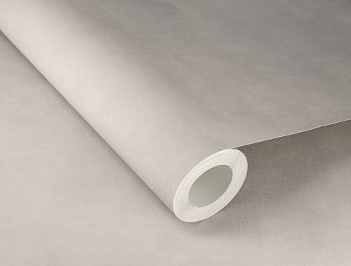 Rasch Papier peint 330076 - Papier peint intissé, uni, grège avec aspect lin, structure textile de la collection Paraiso