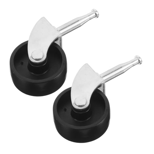 NUOBESTY 2個 静音家具脚輪 耐摩耗性ステムキャスター 取り付け簡単 家具移動用 ホームオフィス対応 コーヒーテーブル ソファ向け交換用車輪