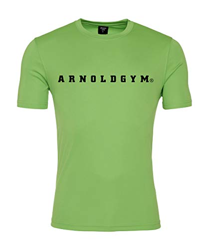 Arnold Gym Camiseta Active Fitness para hombre | Camiseta de entrenamiento sedosa fresca | Camiseta de entrenamiento Cross Fit Cover
