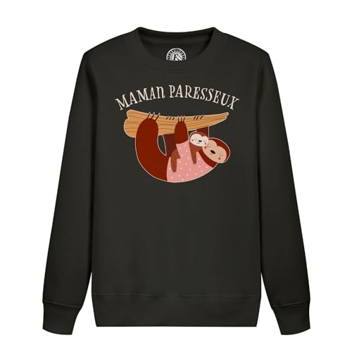 Sweat enfant maman paresseux idéal pour les moments cocooning en famille