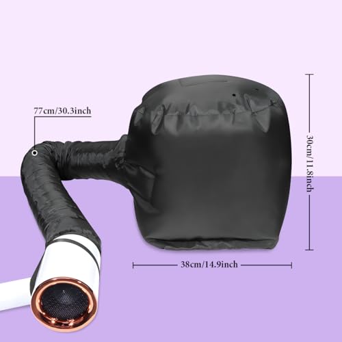 Hooded Hair Dryer Bonnet Black