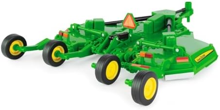 TOMY 1/16 Big Farm John Deere E-12 Rotary Cutter With Folding Wings 47160, Green