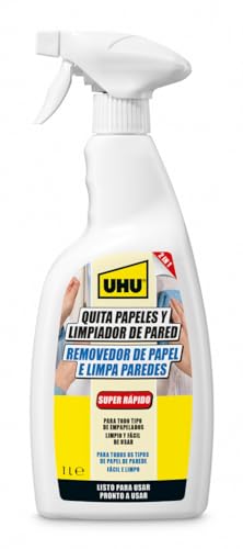 UHU Quita Papeles  Limpiador de paredes y papel pintado  Spray 1 l
