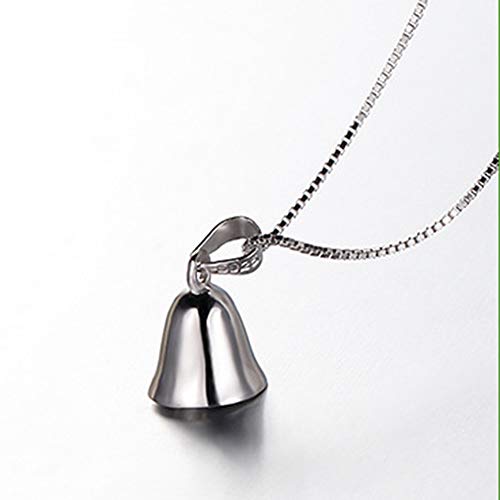 Oidims Bells Pendant Necklace for Women Cute Musical Lucky Charms Dangle Collar Choker Necklace Chain Fashion Jingle Bell Personalized Silver Plated Dainty High Polish Best Friends Daughter Jewelry2