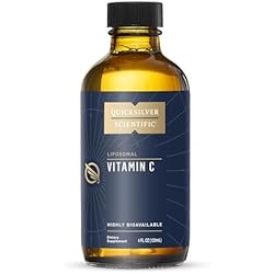 Quicksilver Scientific Liposomal Vitamin C - 1000mg Buffered Liquid Vitamin C Supplement - Immune + Antioxidant Support - Liposomes for Superior Absorption - Vegan + Non-GMO (4oz / 120ml)