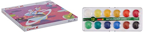 Image of Camel Camlin Kokuyo Oil Pastel (50 Shades) Student Water Color Cakes - 12 Shades