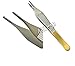 Premium German Stainless Tungsten Carbide TIP ADSON Forceps Tissue 1X2 Teeth ADSON Brown Forceps ADSON Dressing Forceps 4.75