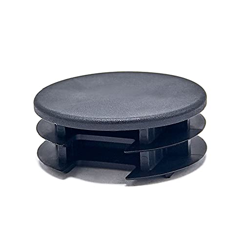 Image of Outwater Plastic 2 inch Dia. Round Insert End Caps for Tubing, Finishing Plug for Round Tubing Chair Glide, Floor Protector, Fits Multi Gauge Tubing, USA Made, 100 Pack