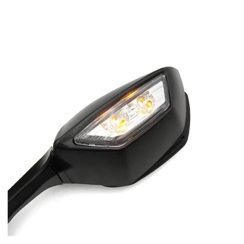 Espejos YZF R3 R6 R1 con luz LED intermitente y retrovisores scooter manillar 3