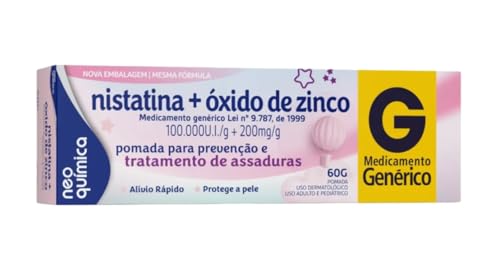 7. Kit 2 Pomada para Assaduras Nistatina, 60g, Cuidados no Dia a Dia, Adulto Unissex