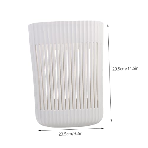 Caneca de basura rectangular blanca de 16 litros miniatura 2