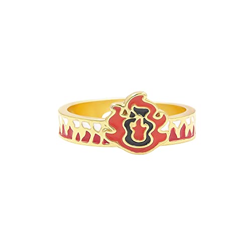 Rengoku Cosplay Costume Anime Rings - Anime Characters Cosplay Adjustable Open Ring - Christmas Fashion Jewelry Gifts for Women Men and Fans