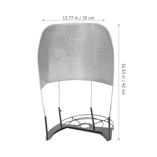Protector para cortacésped multifuncional de acero inoxidable plata 3
