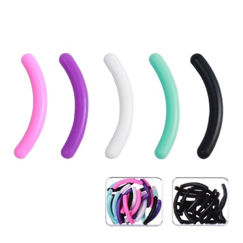 30Pcs A Box of Eyelash Curler Refill Pads Mixed Color Eyelash Curler Pads Silicone Rubber with Box Pads Eyelash for Universal Eye lash Curler Eye - Thumbnail 3