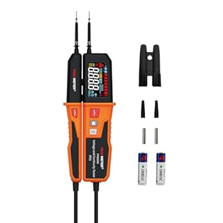 Testeur de tension, testeur de continuité, plage automatique 12V~1500V, IP65, peut mesurer la tension AC/DC, la séquence de phase, la continuité, le RCD, détection sans batterie (PM8200B)