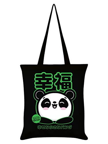  Handa Panda Happiness Borsa tote Nero 38x42cm