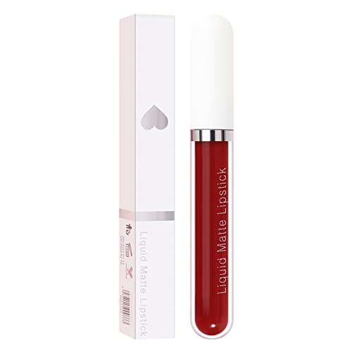 Brillante Mujeres Antiadherente Belleza Taza Durable Non-Fading Labio Duradero Hidratante 18 Bálsamo Labial de Larga Duración (P, Talla única)