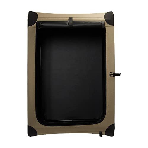 Amazon Basics Hundekäfig, weich, faltbar, 91 x 61 x 61 cm, Hellbraun