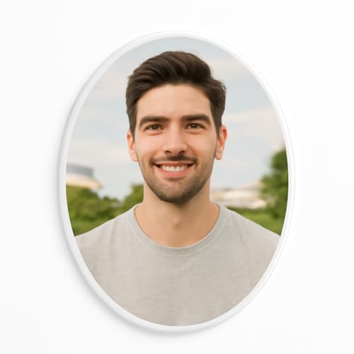 Tinykniv Retratos de porcelana personalizados, fotos de cerámica duraderas y resistentes a la intemperie, imagen resistente a la intemperie y a la decoloración, homenaje duradero para lápida, marcador