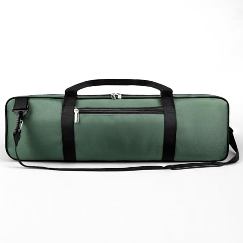 LEAP Chess Bag Only for Chess Sets Convenient Carrying Bag with Four Store Part for Roll-up Chess Board Chess Pieces Chess Clock, Carry Case of Chess Sets for Traveling or Camping Green