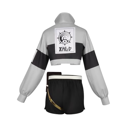Disfraz Li Glaze Anime Cosplay Uniforme Gris Mujer miniatura 5