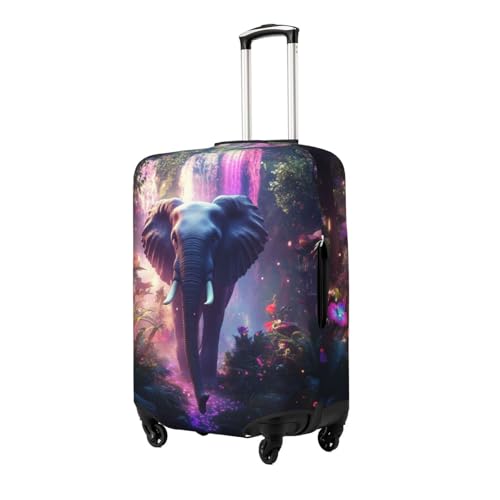 Elephant Colorful Luggage Cover Suitcase Cover Protector Travel Suitcase Cover2