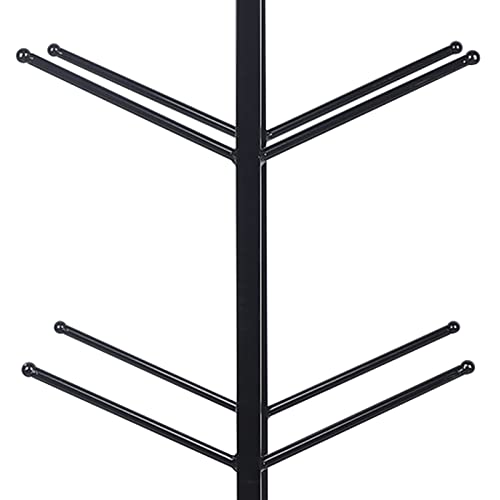 4 Layer Basketball Organizer Iron Ball Rack Basketball Soccer Gyms Equipment Storage Floor Standing Organizer For Indoor Living Room Home Garage Black #TOP4