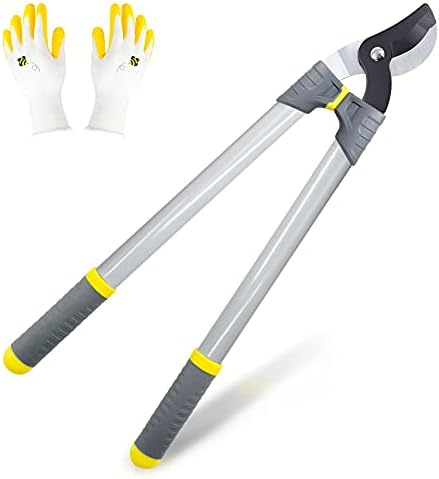 Colwelt Bypass Loppers 62CM, Branch Cutter with Carbon Steel Blade, Heavy Duty Garden Loppers Tree Trimmer Makes Clean Professional Cuts, Branch Lopper 3.5cm Cut Capacity