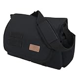 WHITEDUCK Canvas Messenger Bag-Multi pocket Cotton Canvas Shoulder Crossbody Sling Vintage Military