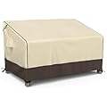 MR. COVER Outdoor Couch Cover Waterproof, Patio Furniture Covers for 2-Seater Couch, Fits up to 60"W x 35"D x 35"H, Moisture-proof & UV-protection, Brown & Khaki