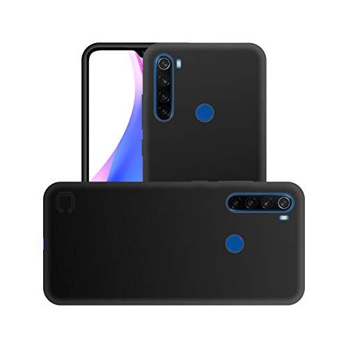 Image of Case Creation for Redmi Note 8T 2019 Back case, Xiaomi Redmi Note 8T Slim Flexible Smart Look case with 360 Camera All Angle Protection (Pure Black)