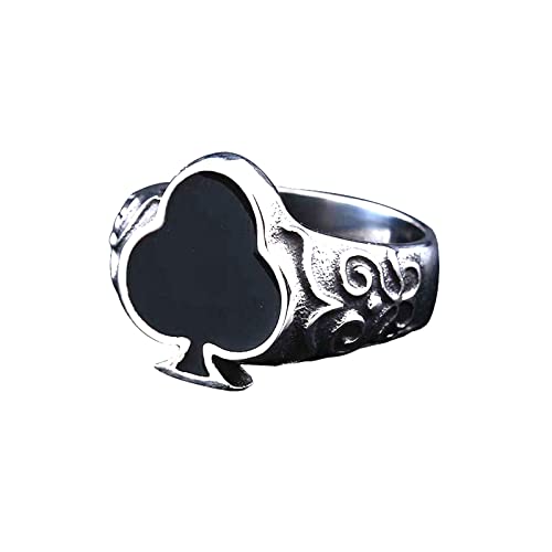 Bague as de pique homme acier inoxydable doré JAJAFOOK chevalière tendance