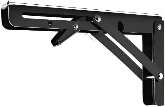 2 PCS Thickened Folding Cold-Rolled Steel Triangle Bracket Rack Support Frame Hardware Tools Table Legs Camper Accessories(20 inches)