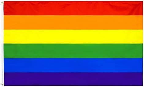 PringCor 3x5FT Rainbow Pride Flag Banner LGBTQ Gay Lesbian Love Equal