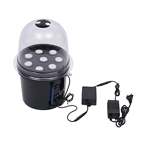 Boîte hydroponique 8 trous Système de culture hydroponique Équipement hydroponique pour la culture de semis Hydroponique Boîte de semis sans terre Boîte à semis et station de clonage Machine