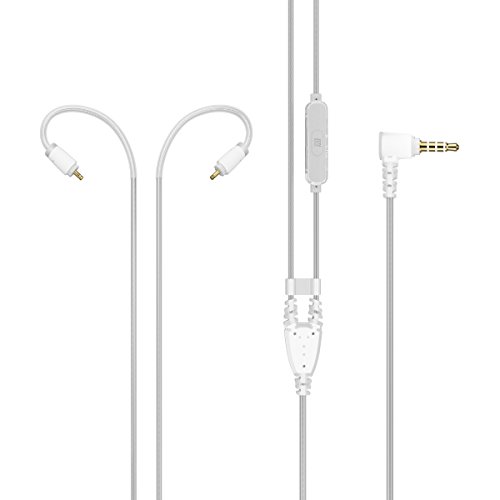 Image of MEE audio MX PRO Series and M6 PRO Replacement Headset Cable with In-line Microphone and Remote (Clear)