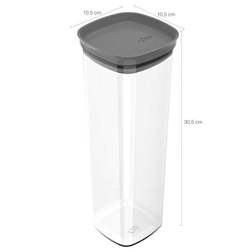 Conjunto Potes Herméticos para Alimentos 450 ml 1000 ml 1500 ml 2000 ml Chumbo, Block, OU