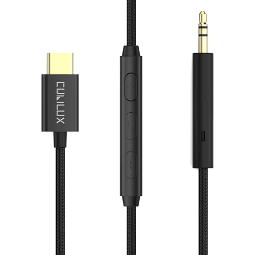 Cubilux USB C to 2.5mm Headphone Cable with Microphone, Type C to 2.5 mm Replacement Cord Compatible with Bose Noise Cancelling 700, QuietComfort 45 35/25 QC35/QC25, SoundLink AE2 OE2 Android, 4 FT