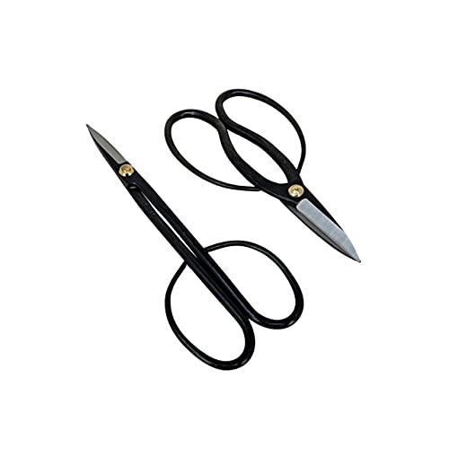 Yoshiaki Bonsai Scissors Pruning Kit - Heavy Duty Japanese Shears, Bonsai Clippers for Trimming Plants + Arranging Flowers and Working on Bonsai Trees, Carbon Steel Garden Tools