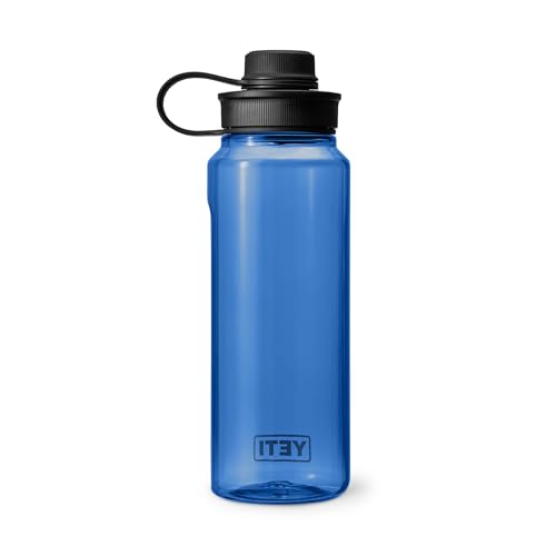 Image of YETI Yonder Water Bottle with Yonder Tether Cap, Lightweight, Leakproof and BPA-Free