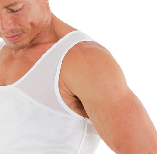 Esteem Apparel 3-Pack Original Men's Compression Shirt to Hide Gynecomastia Moobs Abs Chest Stomach Slimming Shapewear4