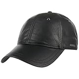 STYLE ROCK N ROLL: Casquette baseball unicolore en cuir nappa avec construction six panneaux et embleme de marque brode pour une silhouette nette au quotidien