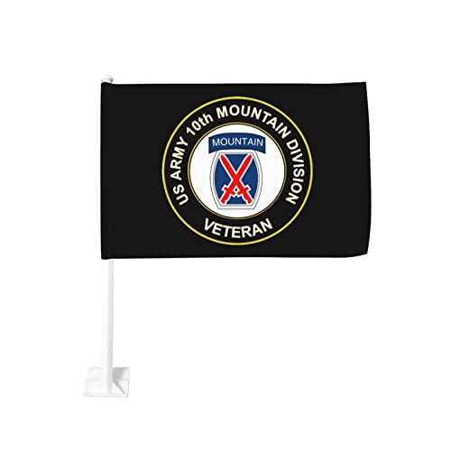 US Army Veteran 10th Mountain Infantry 100% Polyester Fabric With Printing For Indoor Outdoor Decoration