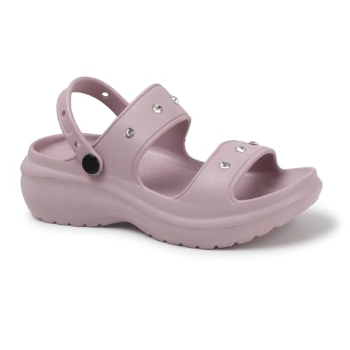 Image of Sukun DMD-KIA Women's Clogs /Sandals with Adjustable Back Strap Ultra Soft & Flexibility Anti Skid Comfortable Waterproof Daily Mules Clogs /Sandals for Women