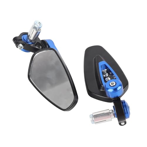 Rétroviseur guidon moto universel bleu 7/8 pouces 22mm pour customisation vintage